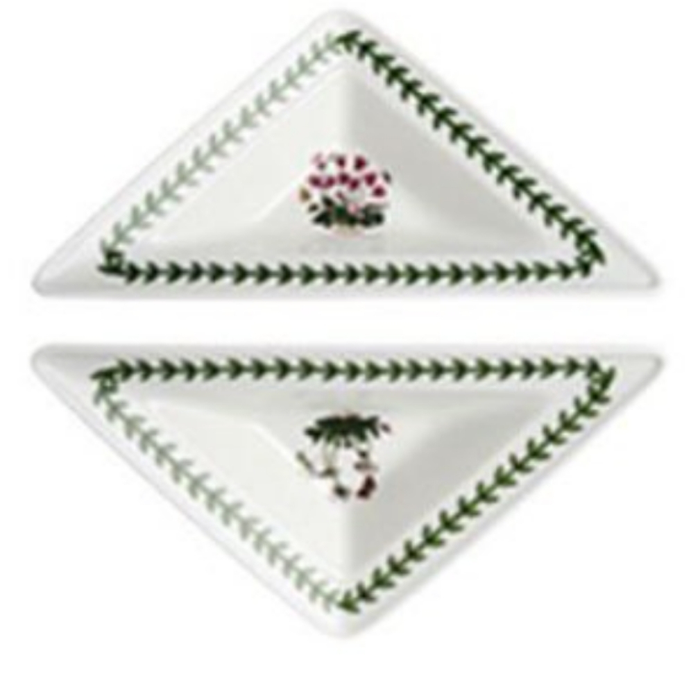 2 piece of botanic garden entertainment small plate porcelain by PORTMEIRION